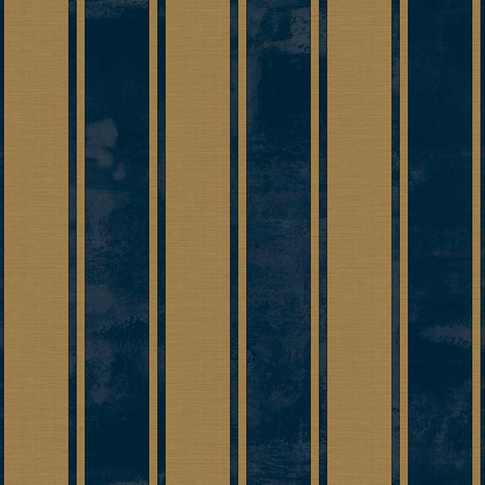 Non-woven wallpaper, blue-gold, stripes, 23679, The Best Classic & Elegant, Cristiana Masi by Parato