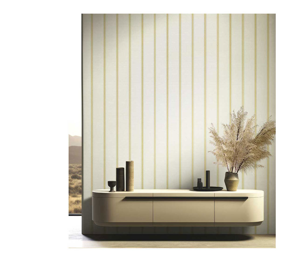 Non-woven wallpaper, grey-beige, stripes, 25762, The Best Classic & Elegant, Cristiana Masi by Parato