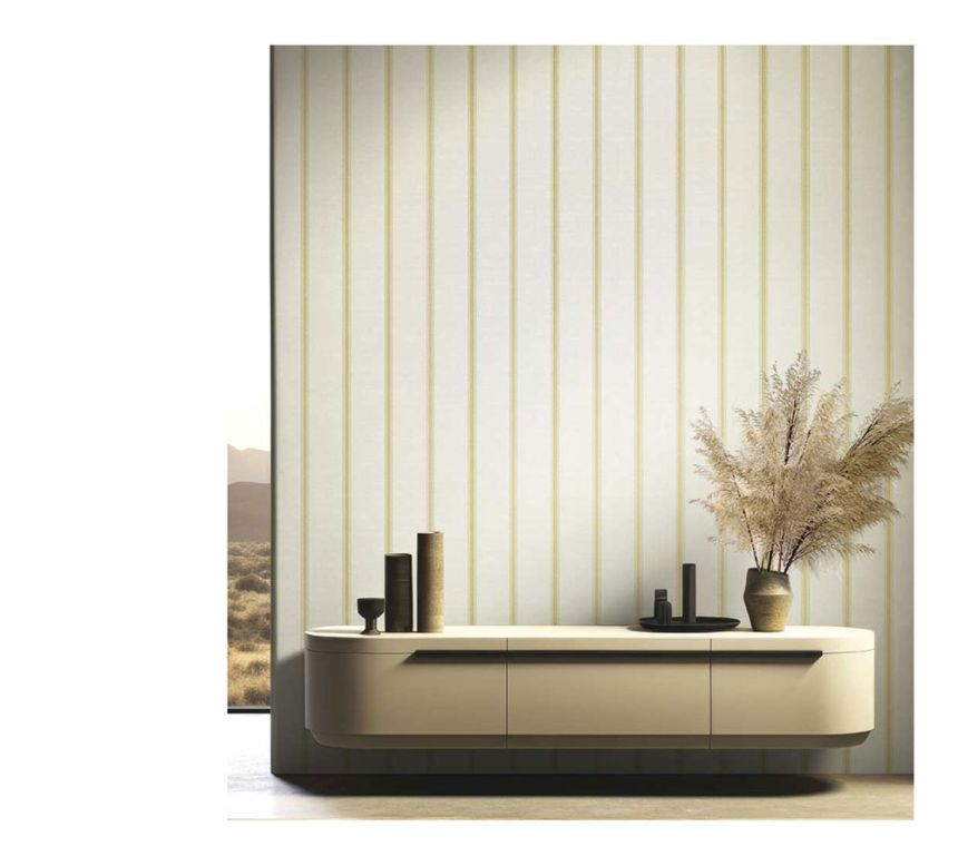 Non-woven wallpaper, grey-beige, stripes, 25762, The Best Classic & Elegant, Cristiana Masi by Parato
