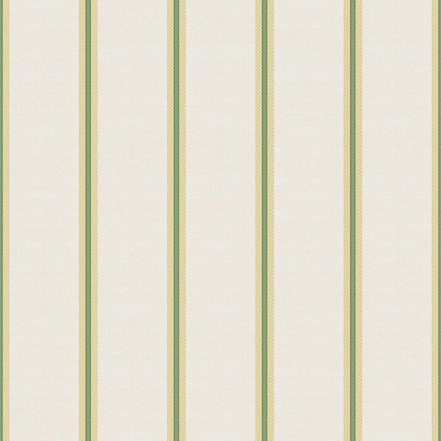Non-woven wallpaper, green-beige, stripes, 25765, The Best Classic & Elegant, Cristiana Masi by Parato