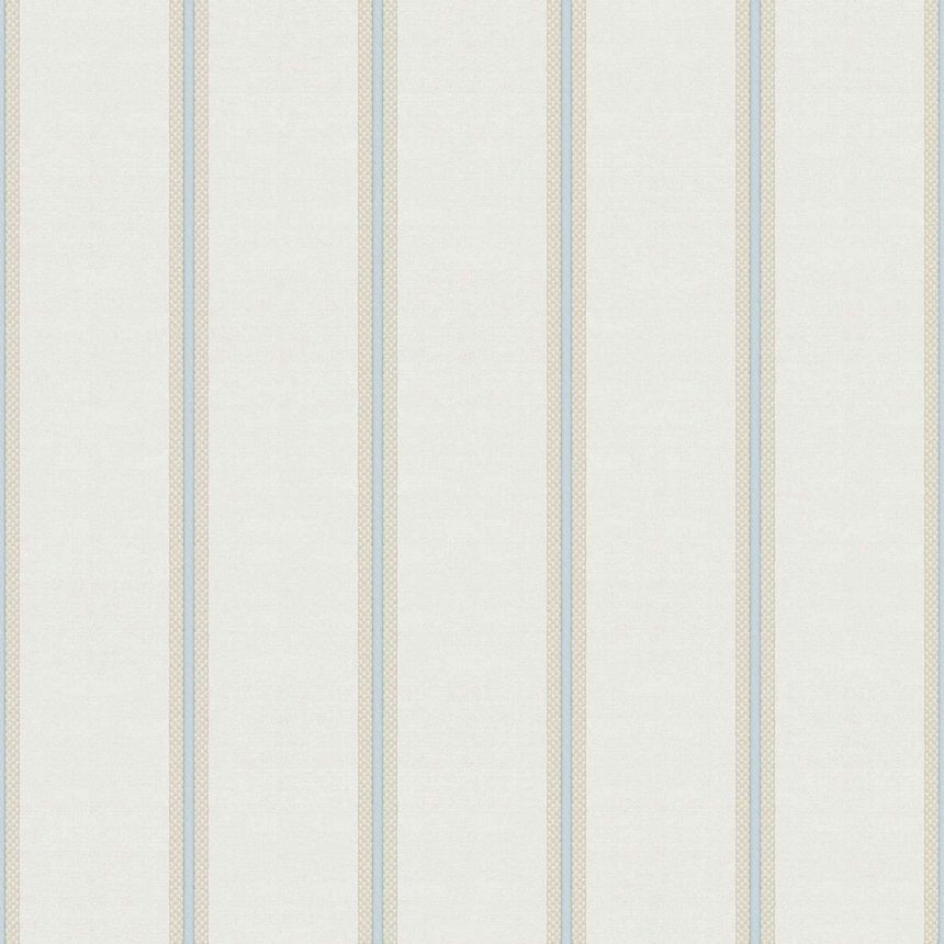 Non-woven wallpaper, blue-beige, stripes, 25766, The Best Classic & Elegant, Cristiana Masi by Parato