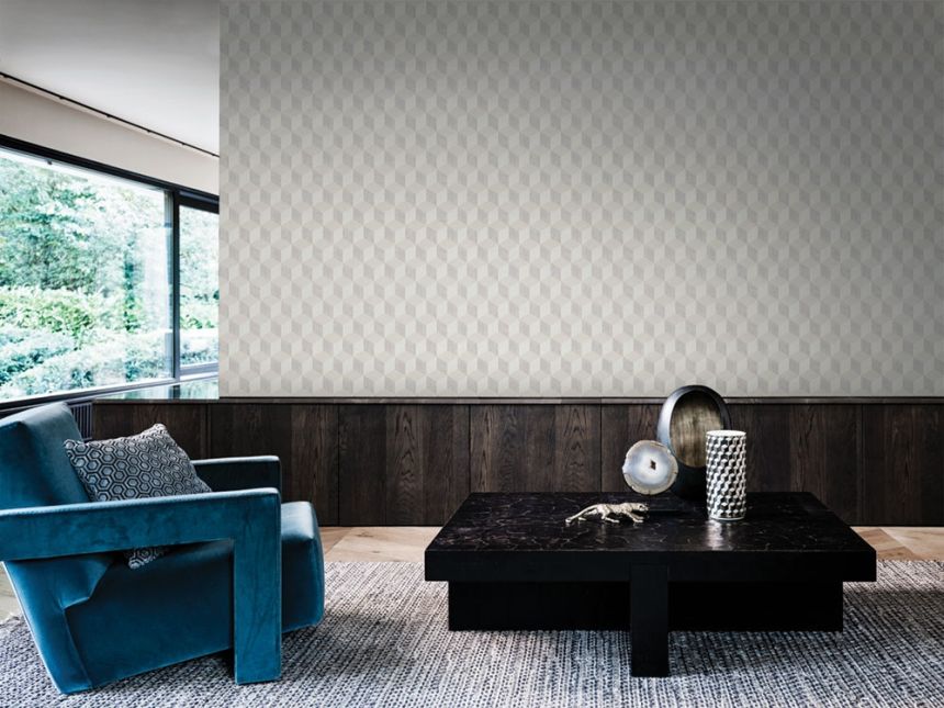 Non-woven wallpaper geometric pattern 220363, Geometry, Vavex