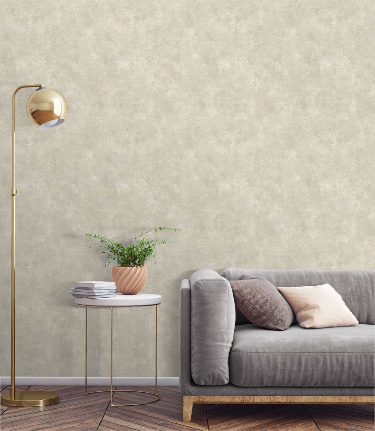 Wallpaper, beige, stucco finish, A65307, Grandeco