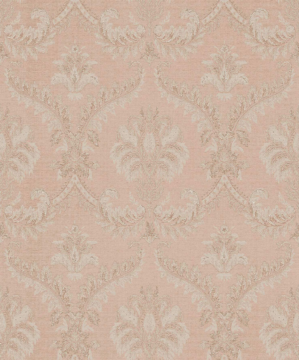 Non-woven wallpaper, pink-beige, baroque pattern, 23604, The Best Classic & Elegant, Cristiana Masi by Parato