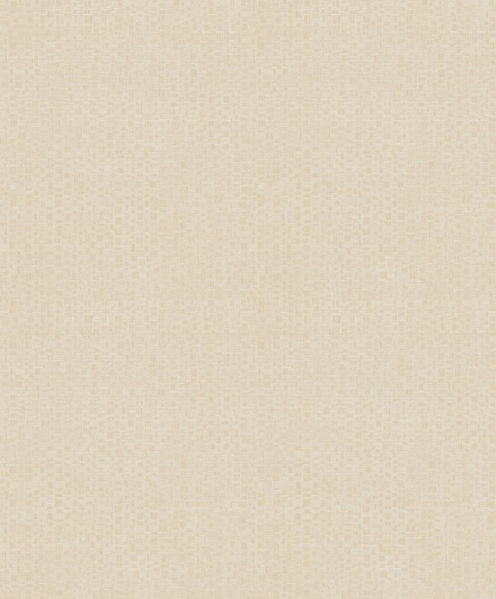 Non-woven wallpaper, beige, fabric imitation, ROM301, Romance, Masureel