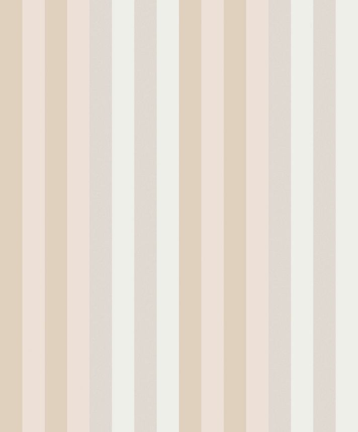 Non-woven wallpaper, beige, geometric, stripes, ROM501, Romance, Masureel