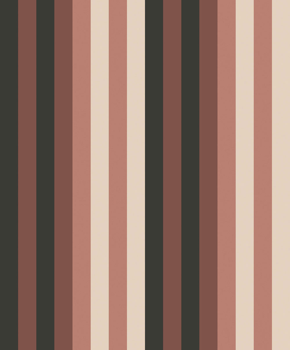 Non-woven wallpaper, brown-beige, geometric, stripes, ROM504, Romance, Masureel