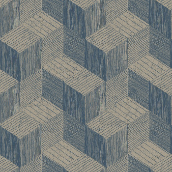 Geometric 3D non-woven wallpaper JF3303, Geometry, Vavex