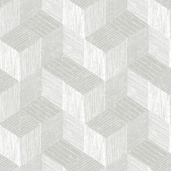 Geometric 3D non-woven wallpaper JF3302, Geometry, Vavex