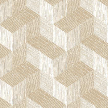Geometric 3D non-woven wallpaper JF3301, Geometry, Vavex