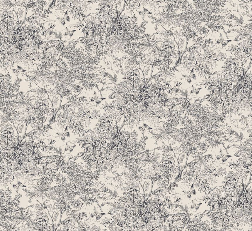 Wallpaper, beige-black, leopard, nature, ZON202, Amazone, Masureel