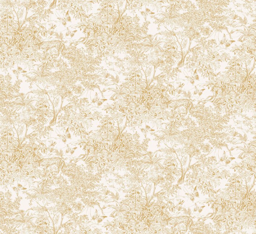Wallpaper, cream-gold, leopard, nature, ZON203, Amazone, Masureel