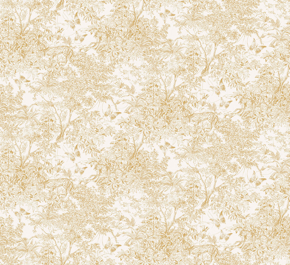 Wallpaper, cream-gold, leopard, nature, ZON203, Amazone, Masureel
