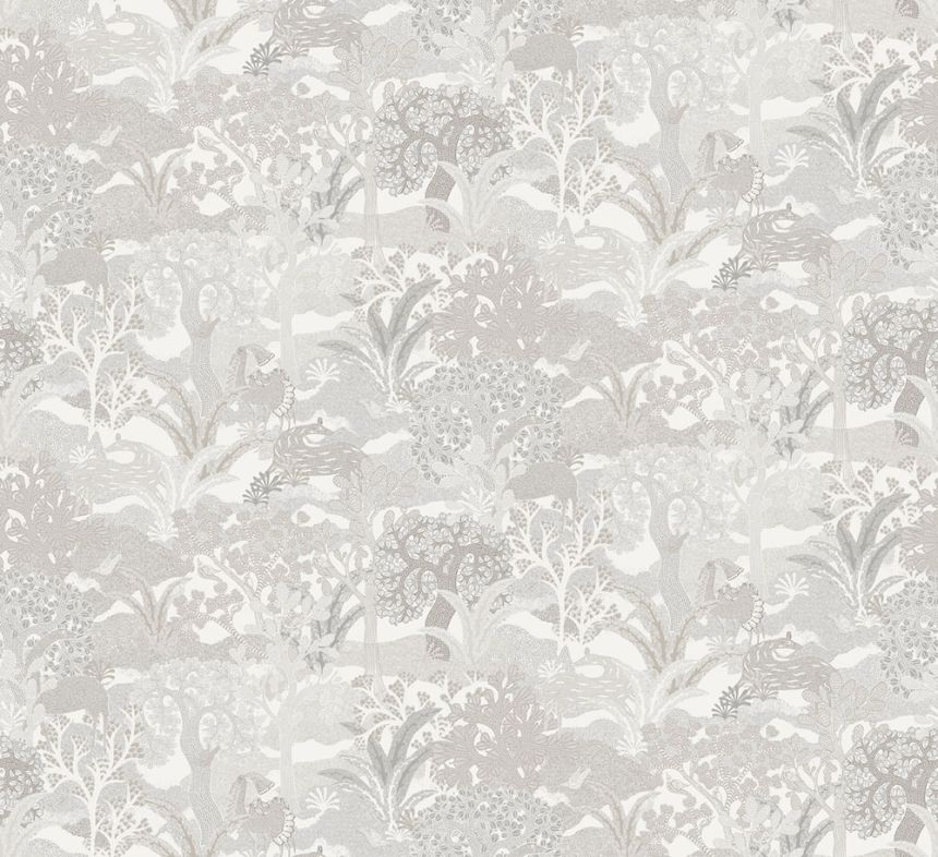 Wallpaper, grey-cream, nature, ZON502, Amazone, Masureel