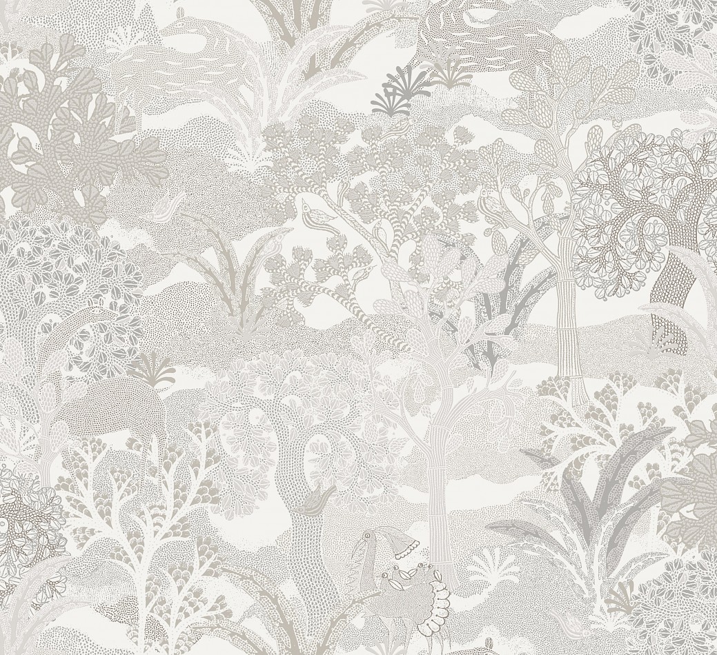 Wallpaper, grey-cream, nature, ZON502, Amazone, Masureel