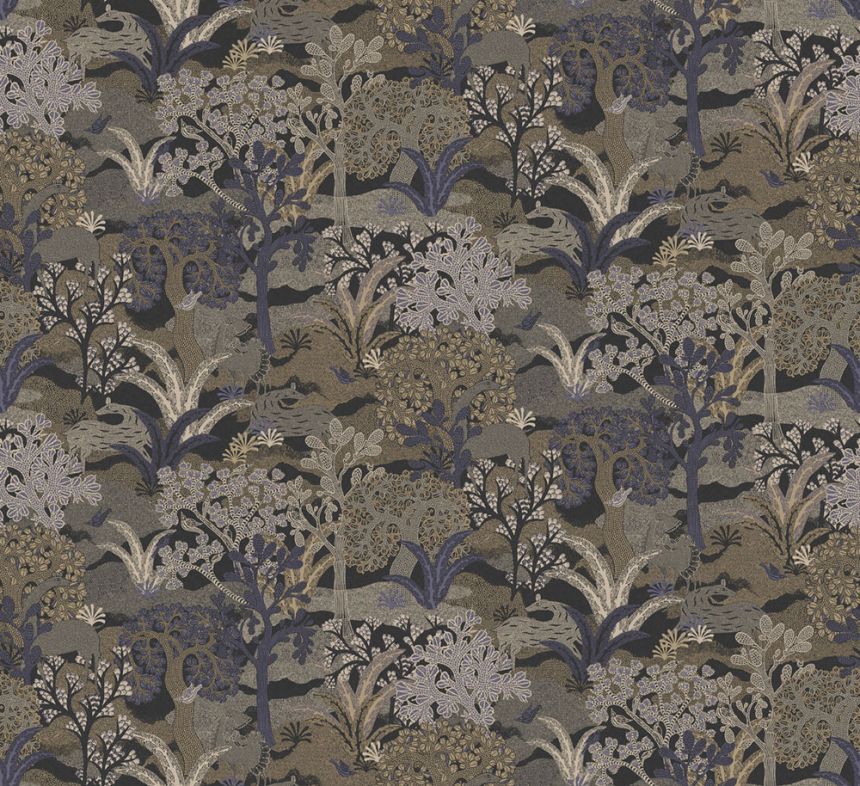 Wallpaper, brown-blue, nature, ZON503, Amazone, Masureel