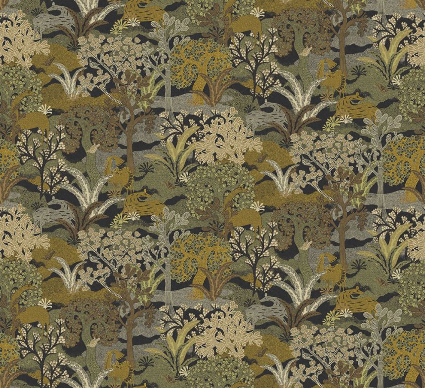 Wallpaper, brown-green, nature, ZON505, Amazone, Masureel