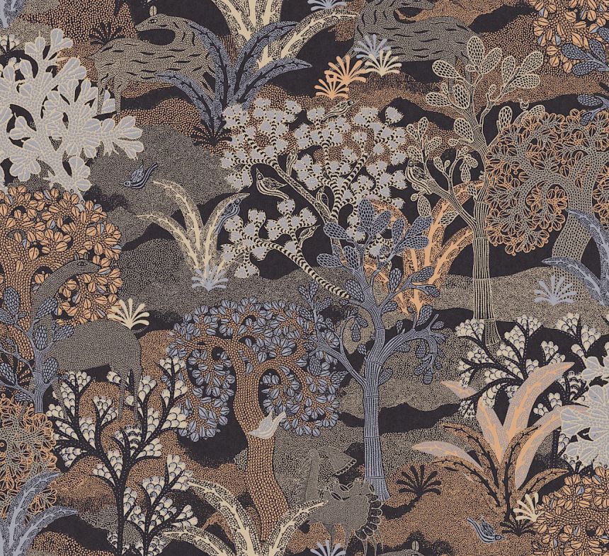 Wallpaper, brown-grey, nature, ZON506, Amazone, Masureel