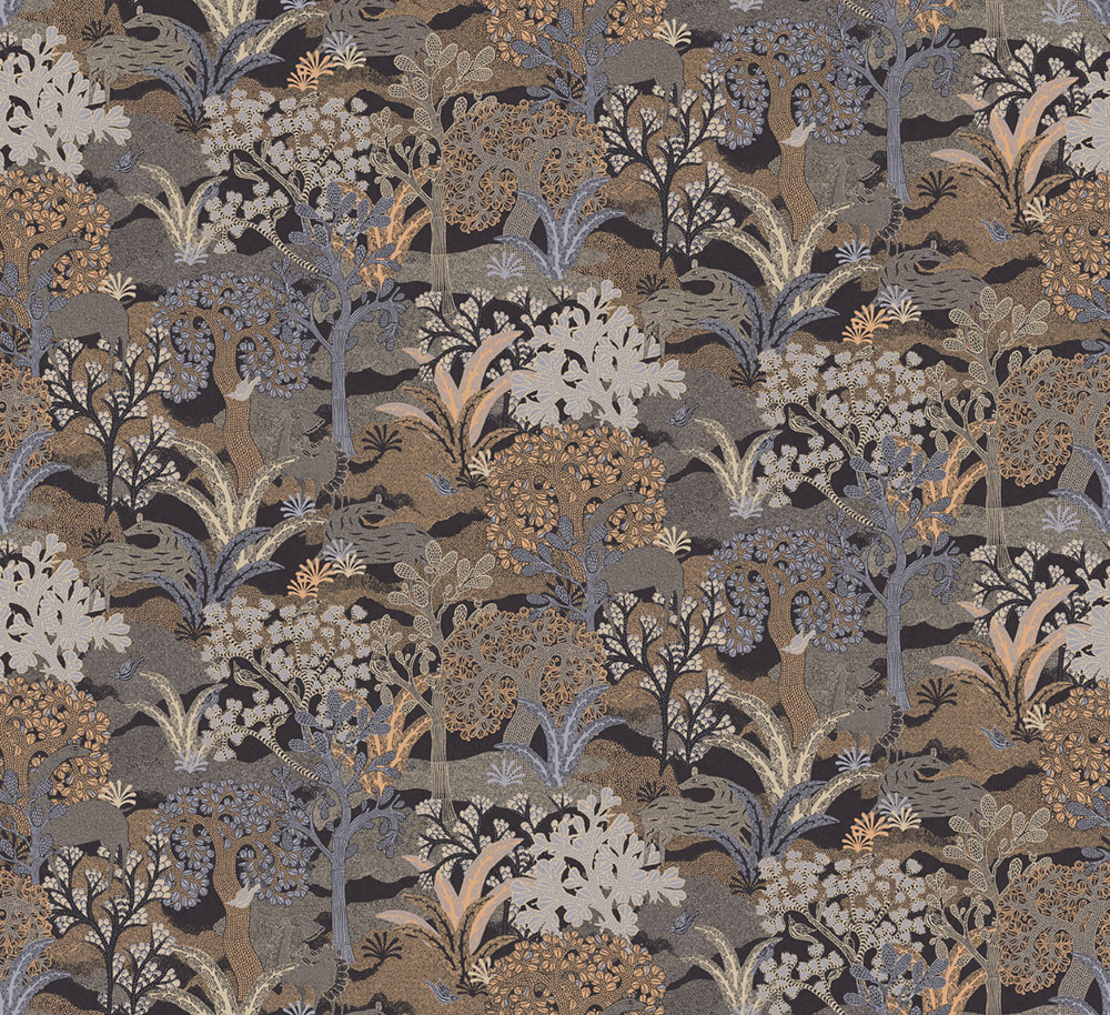 Wallpaper, brown-grey, nature, ZON506, Amazone, Masureel