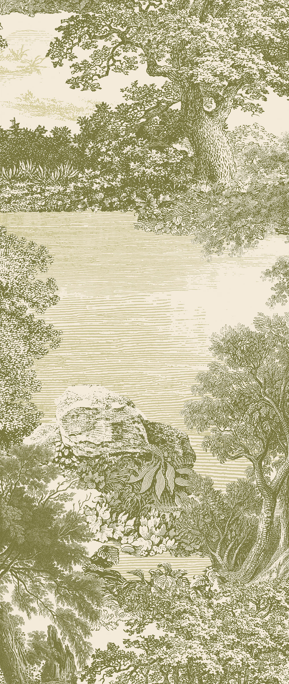 Mural wallpaper, green, forest, trees, DGSAL1031-260, Amazone, Masureel