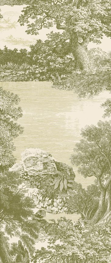 Mural wallpaper, green, forest, trees, DGSAL1031-300, Amazone, Masureel