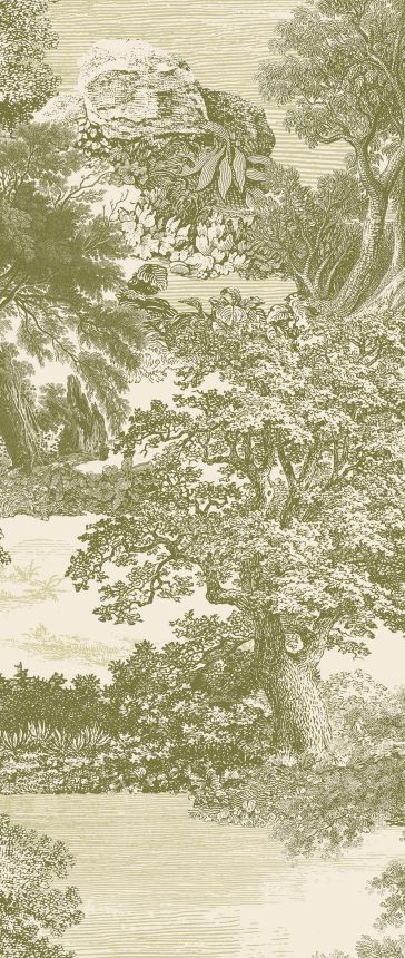 Mural wallpaper, green, forest, trees, DGSAL1033-260, Amazone, Masureel