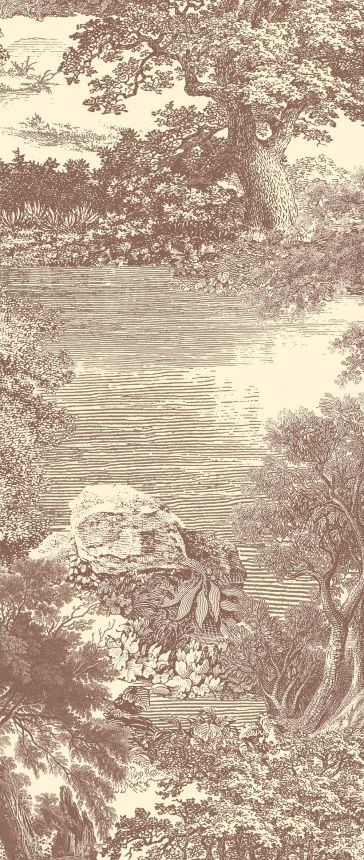 Mural wallpaper, brown, forest, trees, DGSAL1041-260, Amazone, Masureel