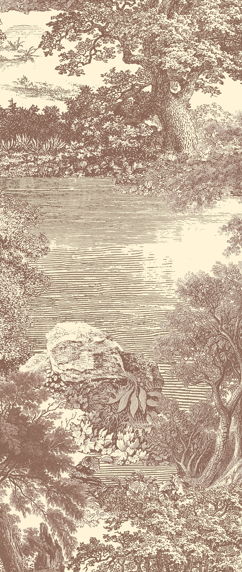 Mural wallpaper, brown, forest, trees, DGSAL1041-300, Amazone, Masureel