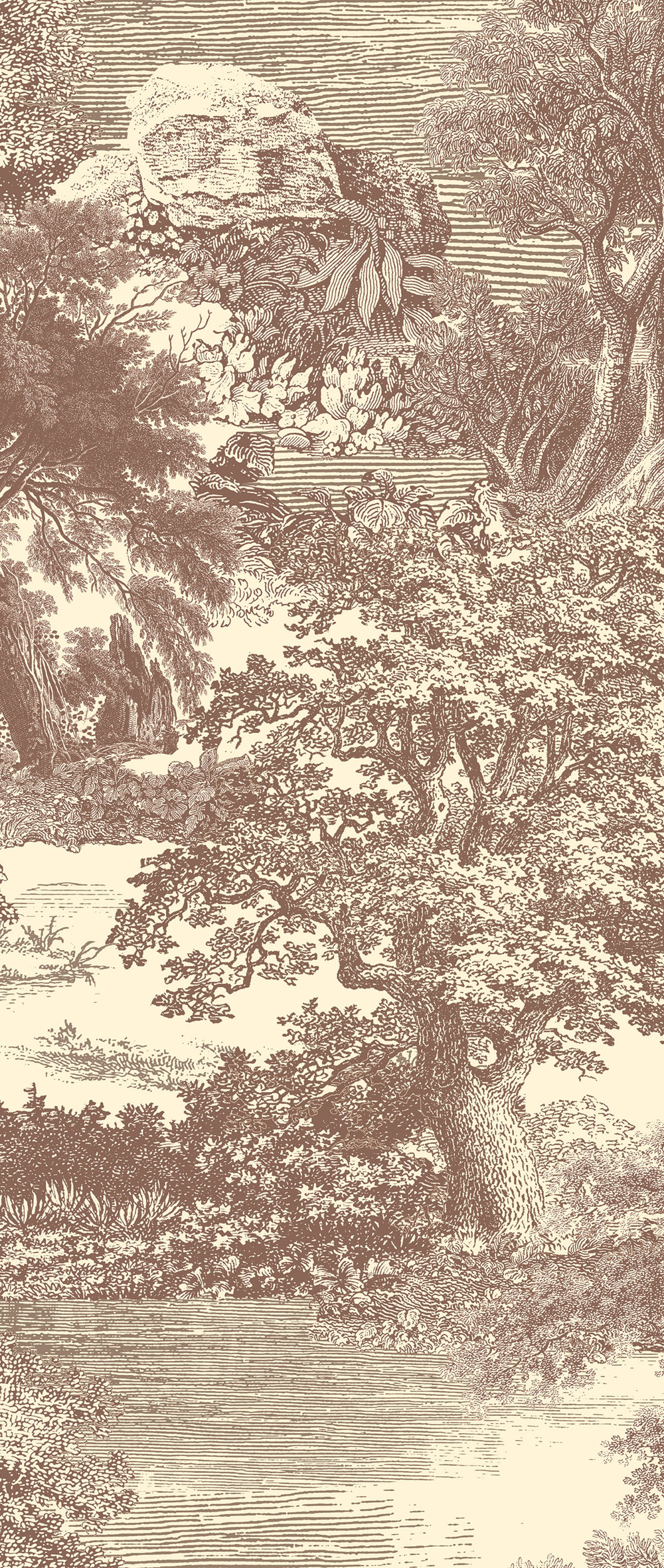 Mural wallpaper, brown, forest, trees, DGSAL1043-300, Amazone, Masureel