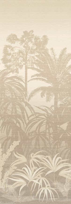 Mural wallpaper, grey-beige, palms, DGZON1011-300, Amazone, Masureel
