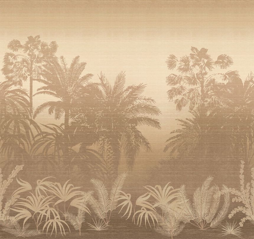 Mural wallpaper, brown-beige, palms, DGZON1042-260, Amazone, Masureel