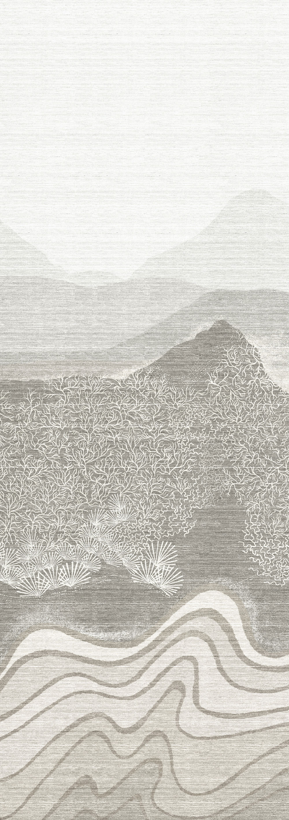 Mural wallpaper, grey, mountain landscape, DGZON2012-300, Amazone, Masureel