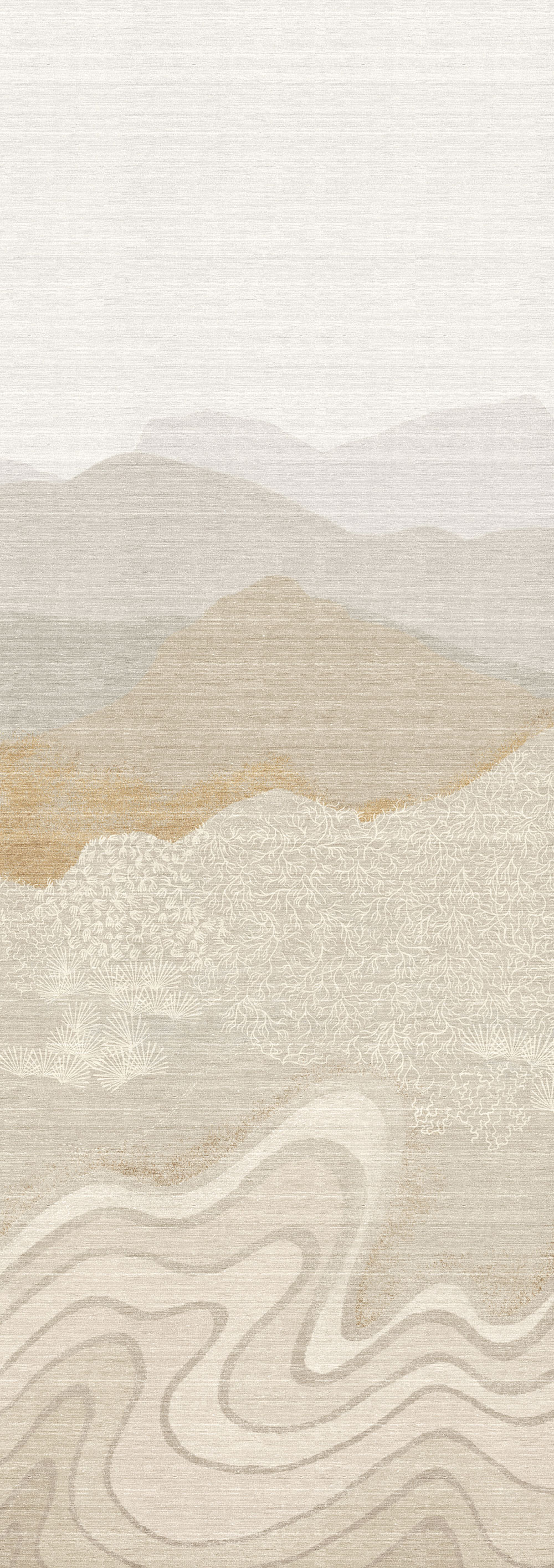 Mural wallpaper, grey-beige, mountain landscape, DGZON2021-300, Amazone, Masureel