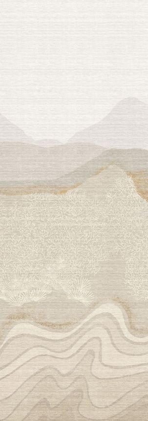 Mural wallpaper, grey-beige, mountain landscape, DGZON2022-300, Amazone, Masureel