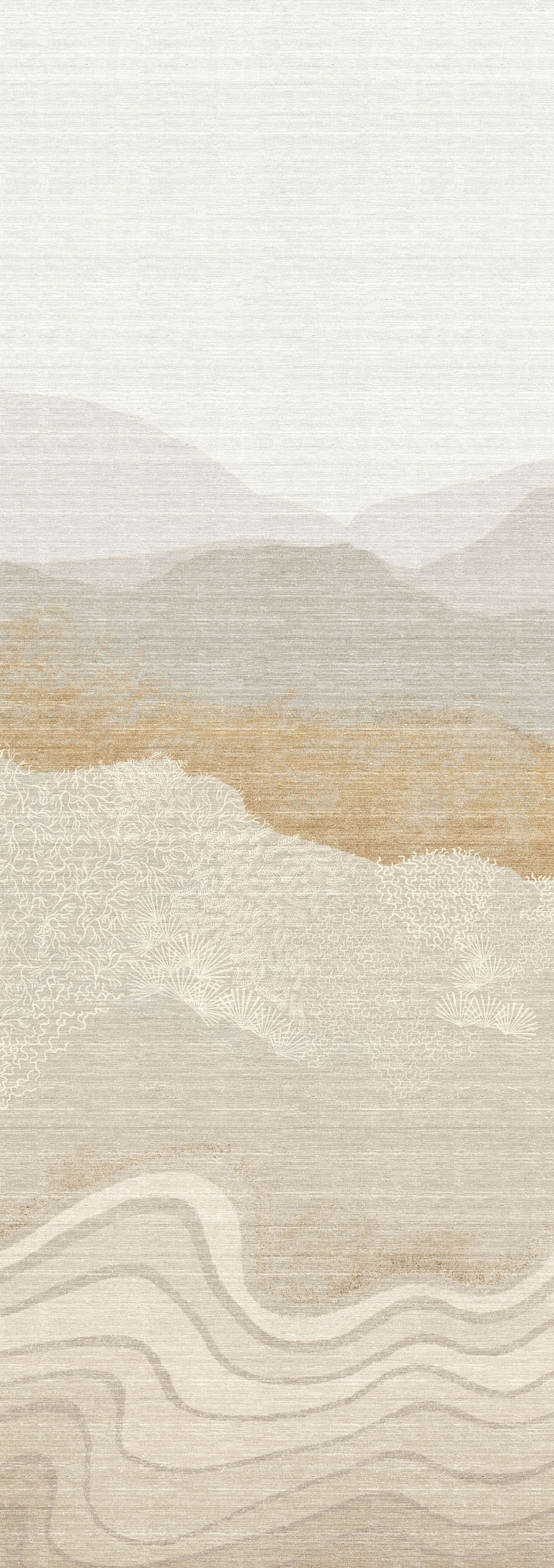 Mural wallpaper, grey-beige, mountain landscape, DGZON2023-260, Amazone, Masureel