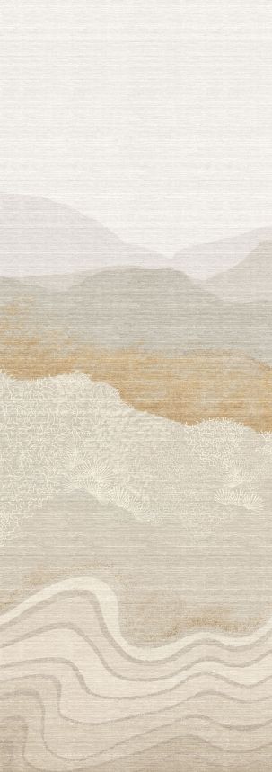 Mural wallpaper, grey-beige, mountain landscape, DGZON2023-260, Amazone, Masureel