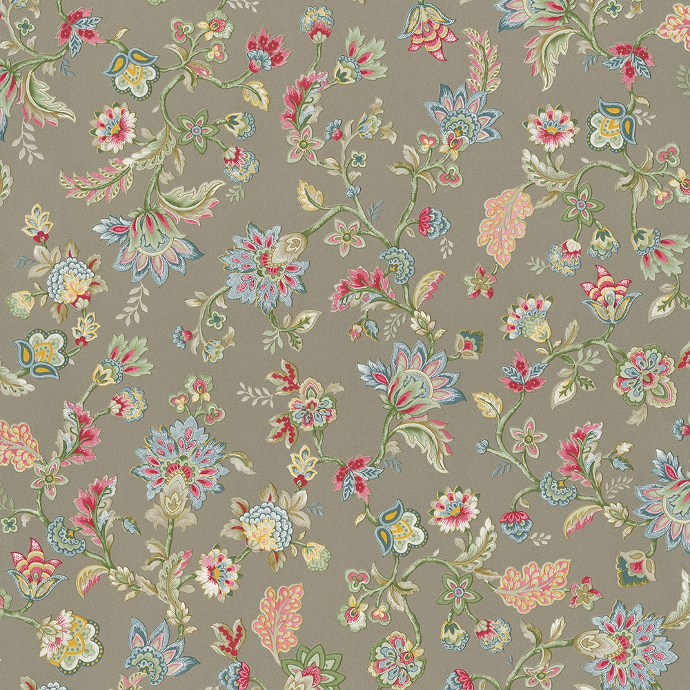 Non-woven wallpaper, Floral ornamental pattern 220475, Botanica, Vavex