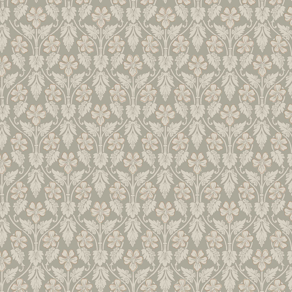 Grey-green wallpaper, flowers, 4586, Icons, Borastapeter