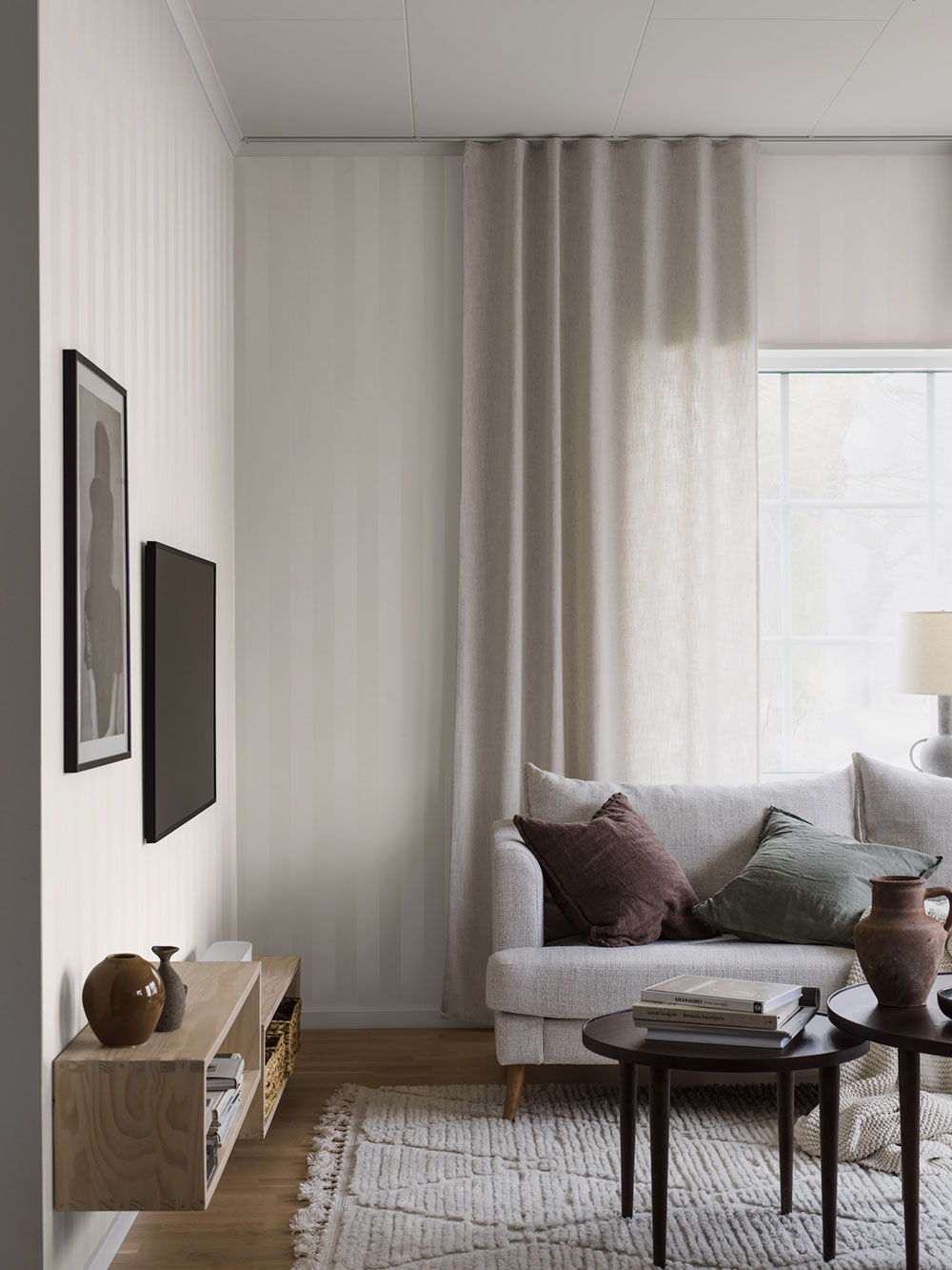 Wallpaper, white, stripes, 38719, Borosan Bas, Boråstapeter