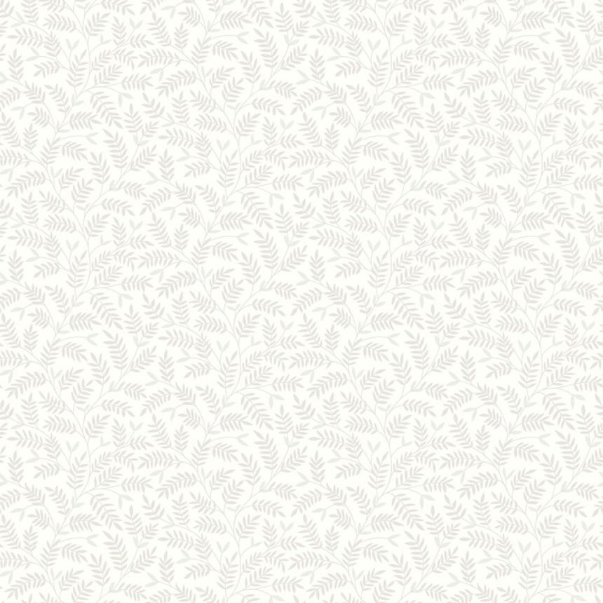 Wallpaper, white-grey, leaves, 38732, Borosan Hem, Boråstapeter