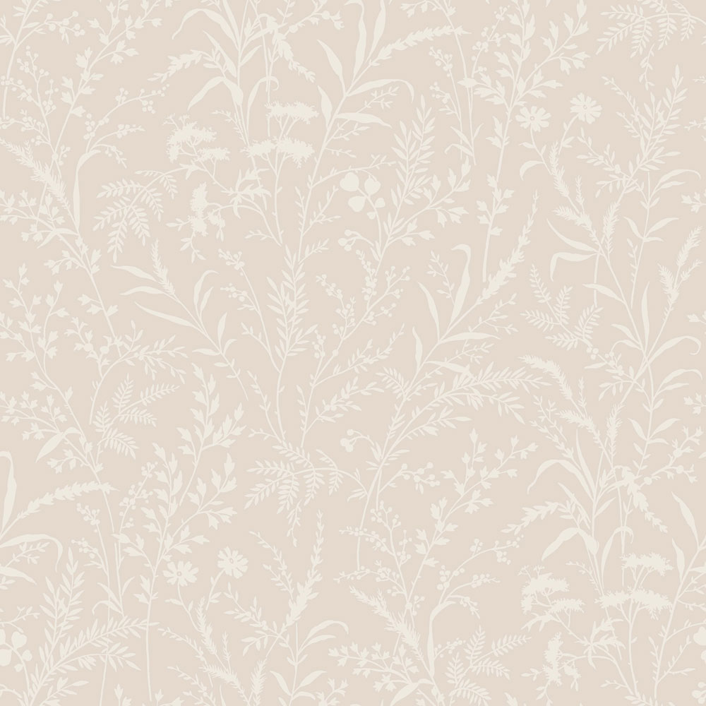 Wallpaper, beige, flowers, grasses, 38737, Borosan Hem, Boråstapeter