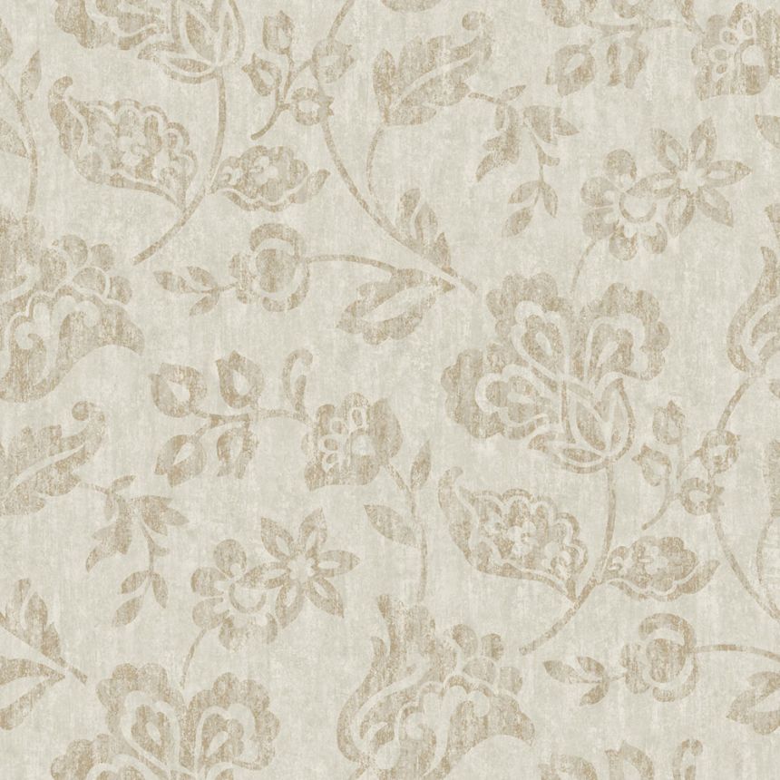 Wallpaper, beige, flowers, 38740, Borosan Hem, Boråstapeter