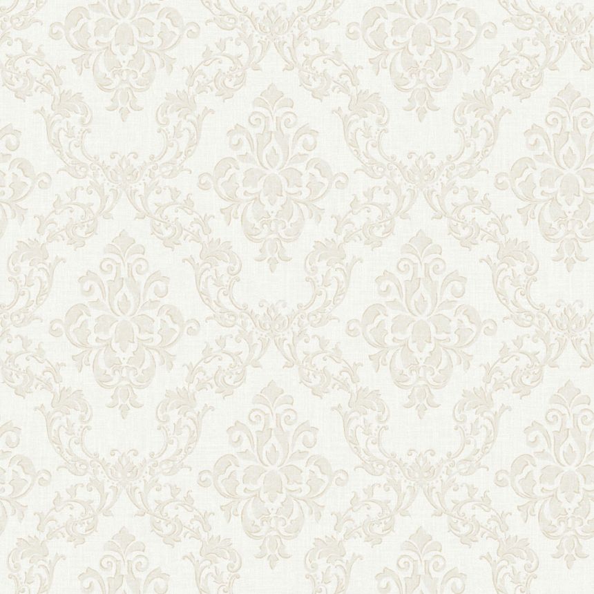Wallpaper, grey-beige, damask pattern, 38744, Borosan Hem, Boråstapeter