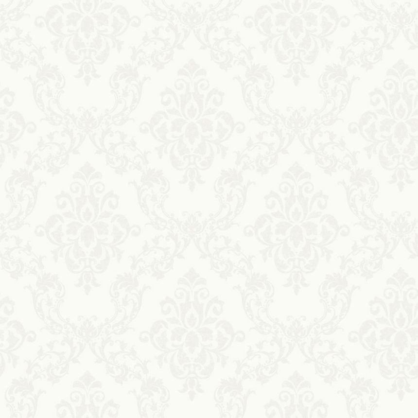 Wallpaper, white, damask pattern, 38745, Borosan Hem, Boråstapeter