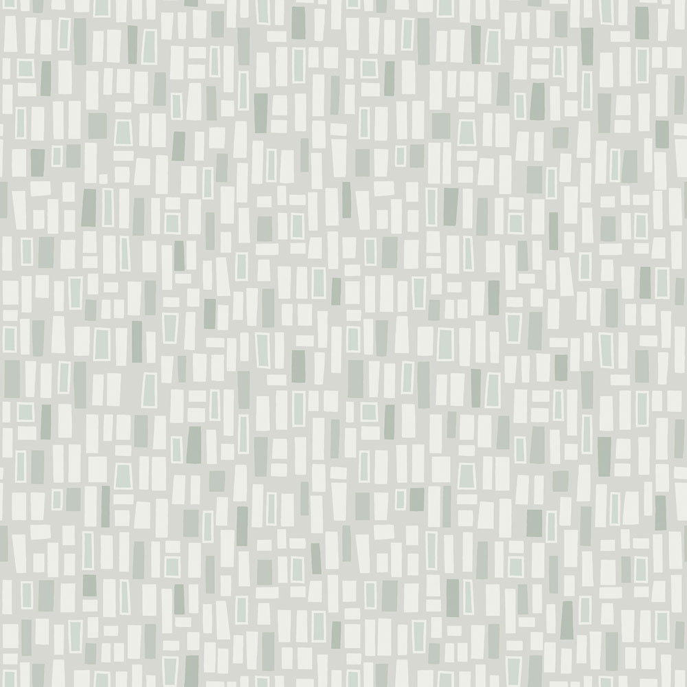 Geometric wallpaper, grey-green, 38762, Borosan Hem, Boråstapeter
