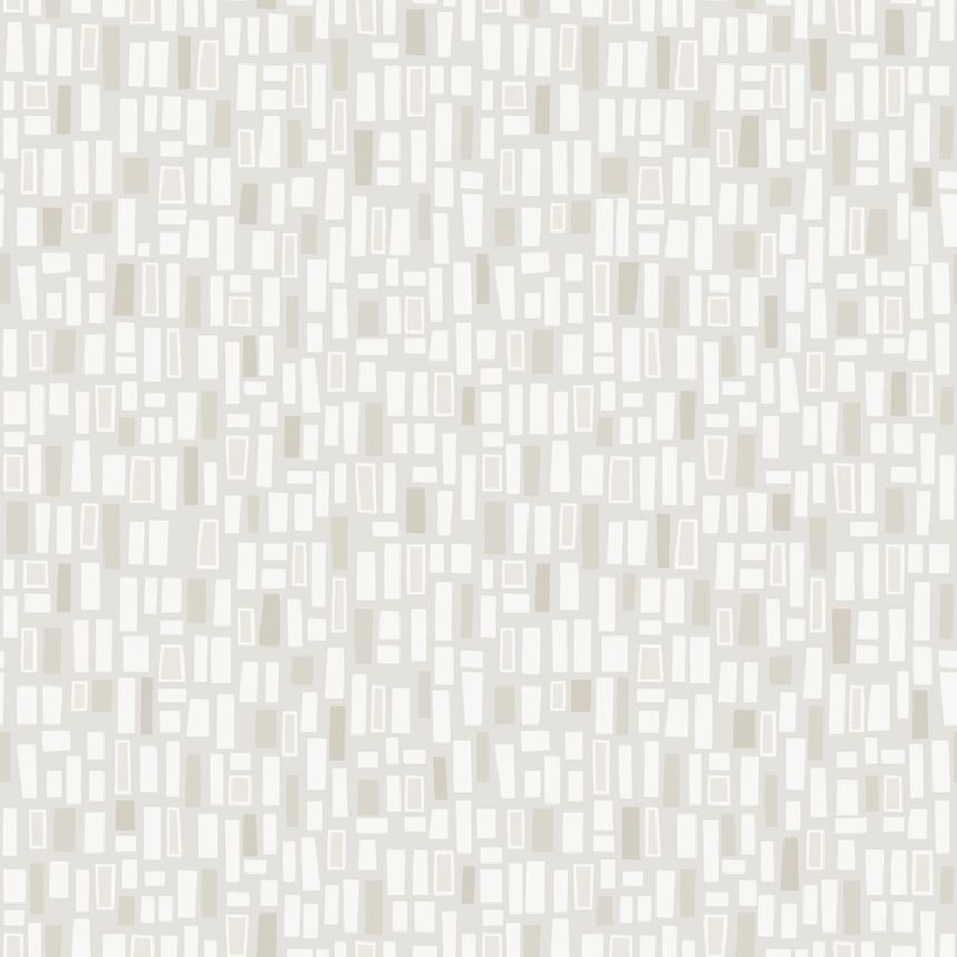 Geometric wallpaper, grey-beige, 38763, Borosan Hem, Boråstapeter