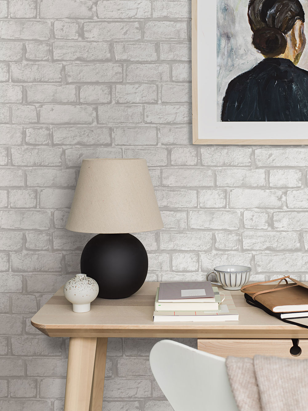 Wallpaper, grey, bricks, 38767, Borosan Hem, Boråstapeter