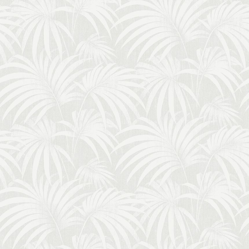 Wallpaper, grey, palm leaves, 38768, Borosan Hem, Boråstapeter