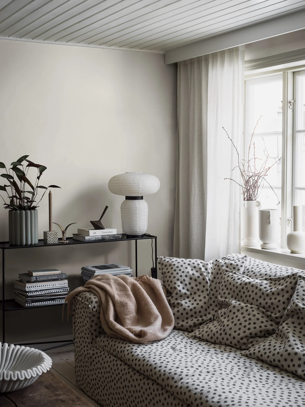 Wallpaper, white, fabric effect, 4301, Newbie Wallpaper, Boråstapeter