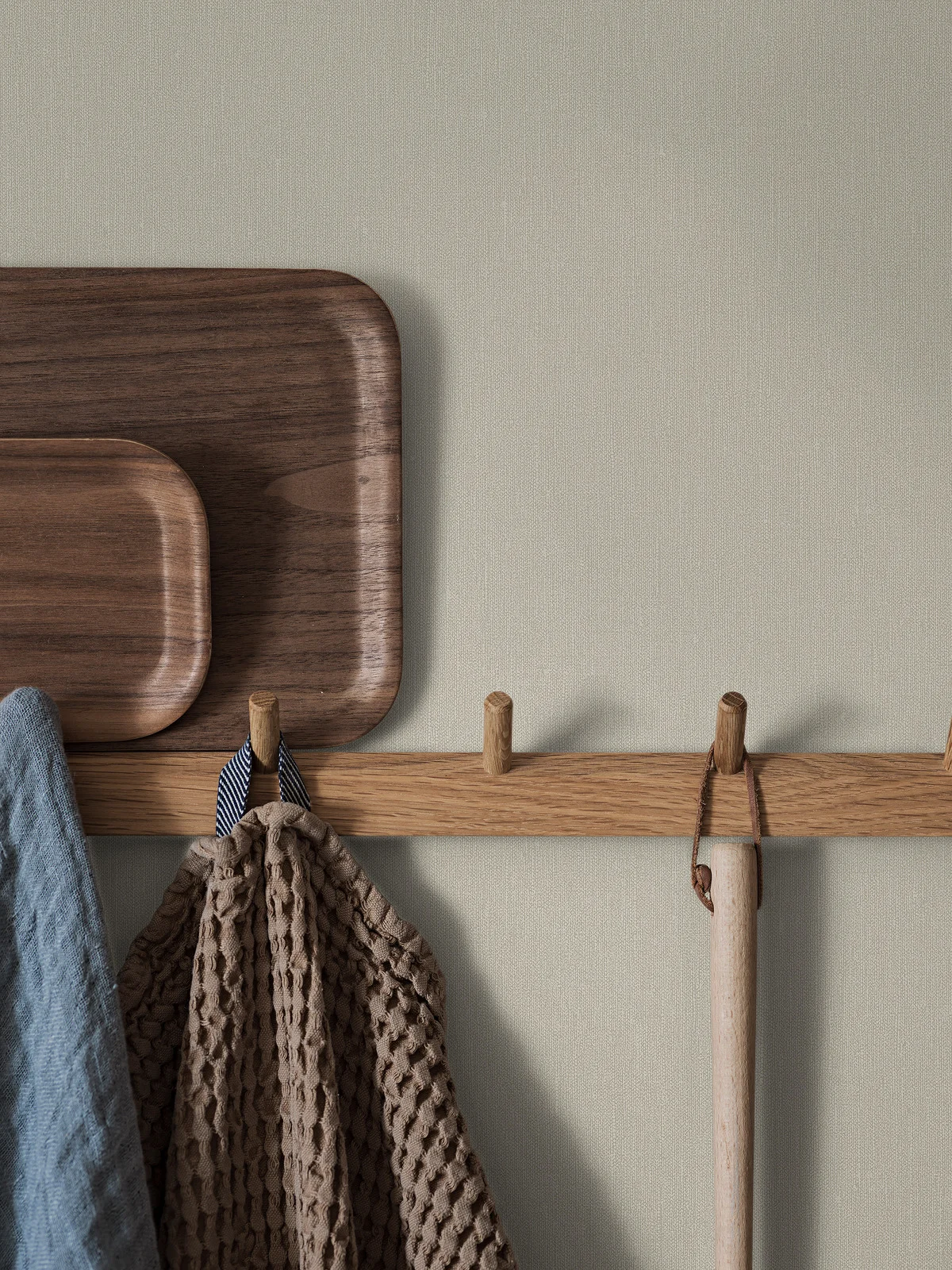 Wallpaper, beige, fabric effect, 4308, Newbie Wallpaper, Boråstapeter